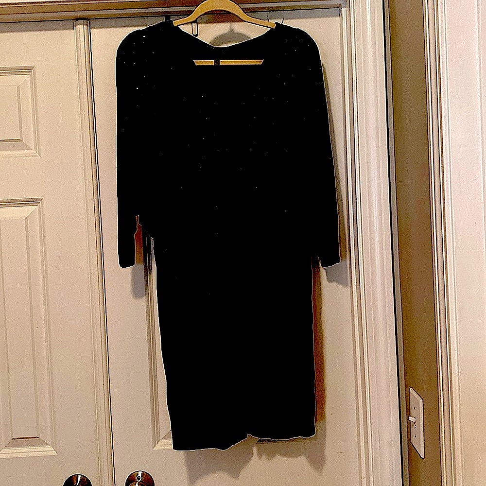 Victoria’s Secret black rhinestones in the front.
